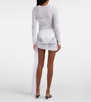 Элегантное мини-платье Aiden с драпировкой Bananhot, белый - фото 3