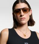 Солнцезащитные очки авиаторы со спойлером Loewe - фото 6