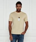 Футболка Hugo Dilesses свободной посадки, бежевый - фото