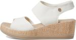 Сандалии Bzees Reveal Ankle Strap Wedge Sandals, цвет Bright White - фото 4