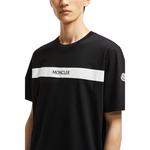 Футболка с принтом логотипа Moncler, черный - фото 6