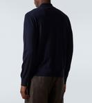 Шерстяной свитер-поло Dries Van Noten, темно-синий - фото 4