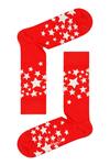 Носки женские Happy Socks с принтом звезды, красный - фото