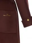 Шерстяной тренчкот Elisabetta Franchi, коричневый - фото 3