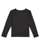 Хлопковый топ с принтом Mini Rodini, черный - фото 3