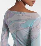 Тюлевое макси-платье Orchidee Pucci, Aqua Orchidee - фото 6