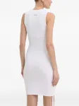 Платье мини в рубчик La Mania, белый - фото 2