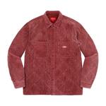 Рубашка Supreme Quilted Corduroy Shirt Rust, красный - фото