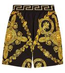 Шорты с принтом Barocco Versace, черный - фото 3