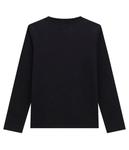 Лонгслив Guess Regular Fit с принтом, черный / белый / синий - фото 2