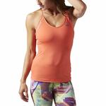 Футболка без рукавов Reebok Workout Ready Tri Back, оранжевый - фото