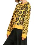 Свитер Wild Leopard в желтом миксе umgee - фото 2