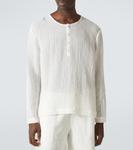 Полосатая рубашка Henley Commas, белый - фото 3