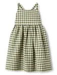 Платье в клетку Il Gufo, зеленый - фото