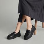 Лоферы женские черные Clarks - фото 5