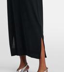 Платье-свитер из шерсти Jil Sander, черный - фото 5