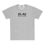 Футболка t-shirt 'grey' Comme Des Garcons Play, серый - фото