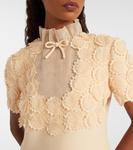 Мини-платье с вышивкой Crepe Couture Valentino, Betulla - фото 4