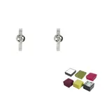 Серьги 925 sterling silver унисекс silver GUCCI, серебряный - фото