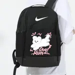 Nike Тканевый рюкзак обычный женский черный, Smiley Face Crown - фото 6