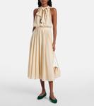 Балетки из замши primula Loro Piana, Mapo Green - фото 3