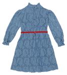 Кружевное платье с дельфином The Animals Observatory, Blue Logo - фото 4