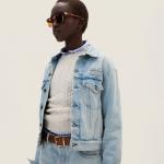 Джинсовая куртка с вышитым логотипом Miu Miu, синий - фото 2