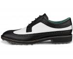 Кроссовки ECCO Golf Classic Hybrid Wing Tip Water Resistant, цвет Black/White - фото 3