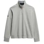 Свитер Superdry Core Pique Henley half zip, серый - фото 2
