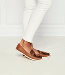 Мокасины женские Michael Kors кожаные с кисточками, коричневый - фото 2