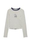 Топ PULL&BEAR RABBIT GRAPHIC, Light Grey - фото 5