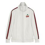 Куртка knitted bead cotton zip jacket for white Gucci, белый - фото