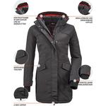 Coat grindavik wmn ct b Killtec, серый - фото 3