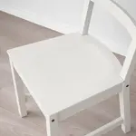 Деревянный стул белый NORDVIKEN IKEA - фото 8