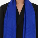 Шелковый шарф Checked Burberry, синий - фото 10