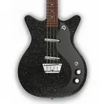 Бас-гитара Danelectro 59DC короткого масштаба, черный металлик - фото 2