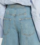 Джинсы-бочонки с высокой талией Rotate, Beige Blue Denim - фото 6