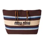 MIU MIU Хлопковая сумка-шоппер - фото