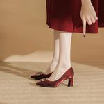 BIGTREE Женские туфли на платформе красные, цвет Red - фото 6