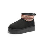 Зимние ботинки женские Daphne с орнаментом, коричневый - фото 6