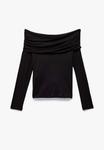 Топ Koton Long sleeved top, Black - фото 3