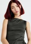 Топ ALICIA PEPLUM Weekday, хаки - фото 5