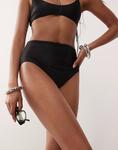 Плавки бикини с высокой талией черного цвета Collusion - фото 2