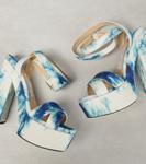 Босоножки на платформе Gaia 140 Jimmy Choo, Latte Mix - фото 6