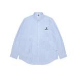 Рубашка *A Bathing APE с логотипом Moonface в клетку Aape, синий - фото