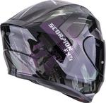 Шлем Scorpion exo-391 clutter, Black/Purple/Silver - фото 2
