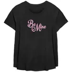 Футболка oversize с принтом "Будь моей" Unbranded, черный - фото