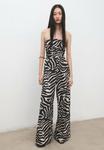 Комбинезон Mango Jumpsuit, Black White/Black - фото 3