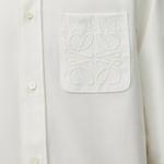 Легкая поплиновая рубашка LOEWE, белый - фото 7