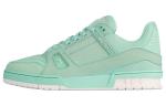 LOUIS VUITTON Кроссовки LV Trainer мятно-зеленые белые - фото